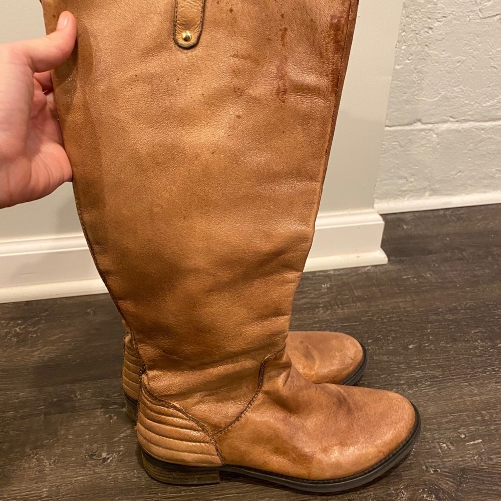 Steve Madden Tall washed leather boots